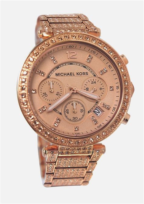 michael kors damenuhr rosegold karstadt|michael kors ladies watches.